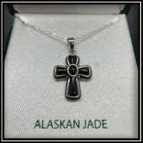 Jade Cross Necklace