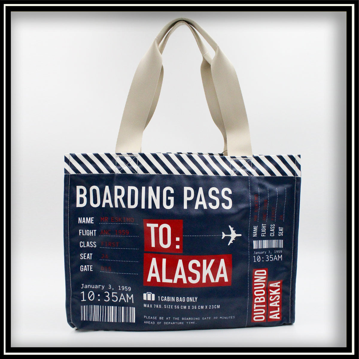 Alaska Boarding Pass Bag Alaska Best Shopping