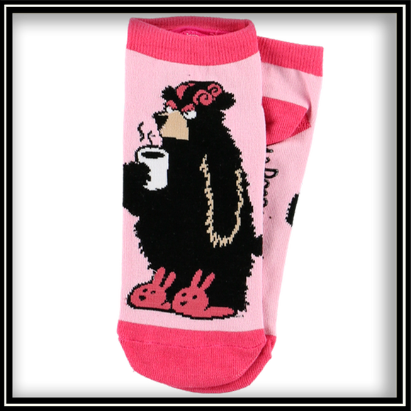 Bear in the Morning Slipper Socks - Women's 9-11