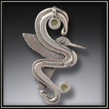 Fossilized Ivory Hummingbird Pendant
