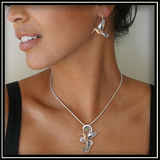 Fossilized Ivory Hummingbird Pendant