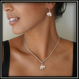 Mammoth Ivory Zuni Polar Bear Earrings