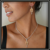 Cat's Meow Ancient Mammoth Ivory and Silver Pendant