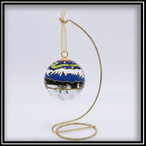 Dog Sled Scene Ornament