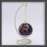 Santa and Sleigh Scene Ornament