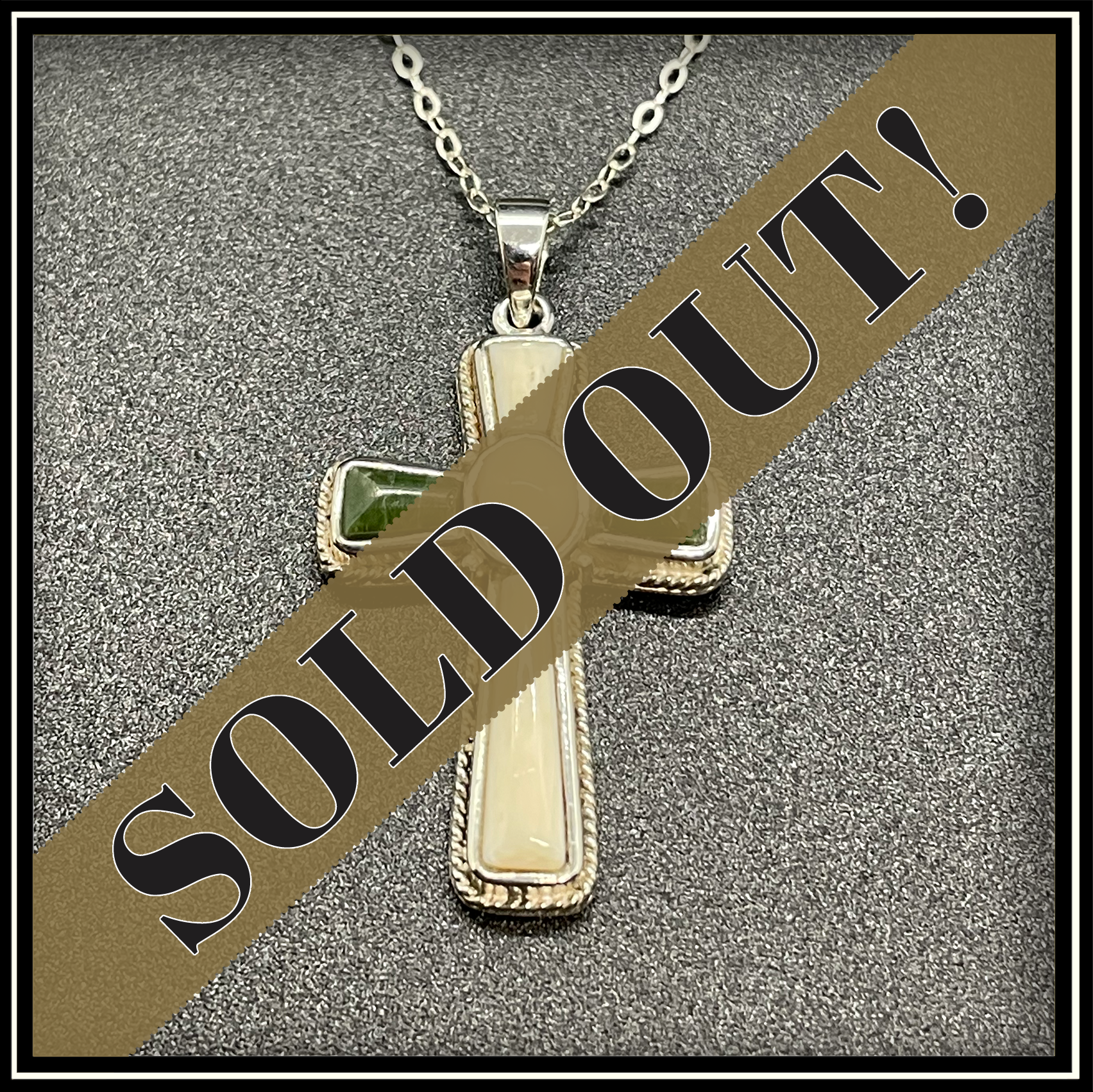 Ivory online cross necklace