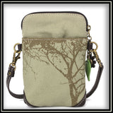 Moose Safari Canvas - Cell Phone Crossbody