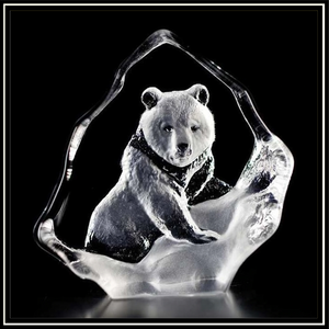 Crystal Mini Grizzly Bear