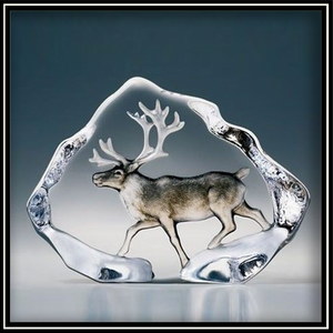 Crystal Reindeer - Painted