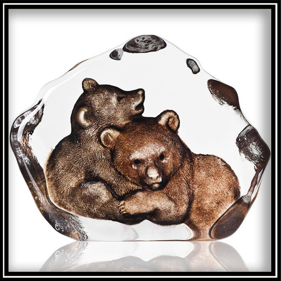 Crystal Bear Cubs - Painted