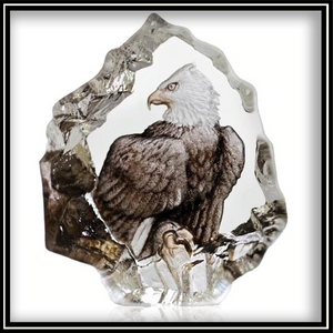 Crystal Mini Bald Eagle - Painted