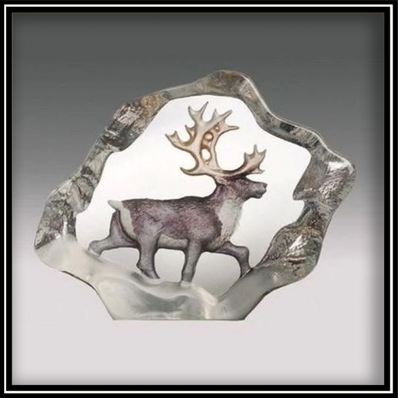 Crystal Mini Reindeer - Painted