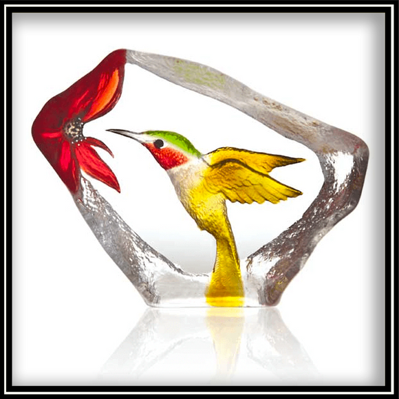 Crystal Hummingbird - Painted