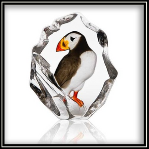 Crystal Puffin - Painted