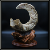Sheep Horn with 3 Bears & 3 Sheep
