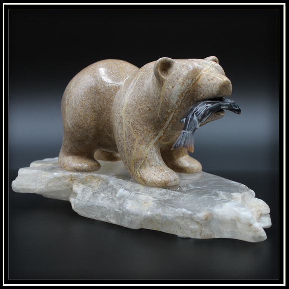 Soapstone Bear Carving