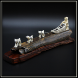 Dog Team Carving