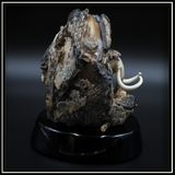 Mammoth Tooth on Obsidian Base