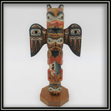Totem Pole - Eagle Boy 8"