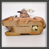 Totem Pole - Wolf and the Raven 14"