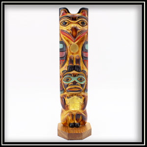 Totem Pole -The Legend of the Sun & Raven 10.5"