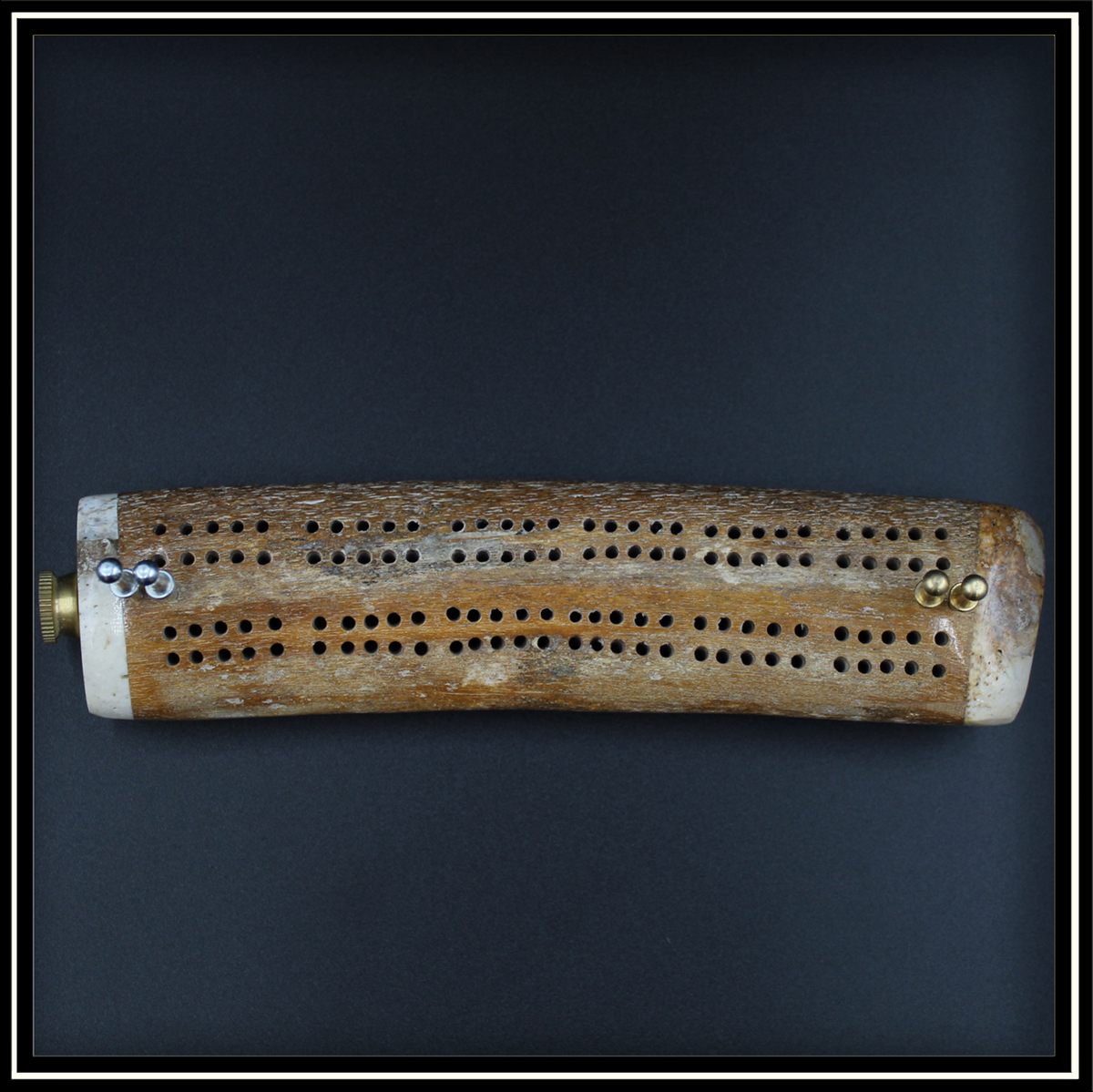 Whale Rib Bone Cribbage Board Alaska Best Shopping