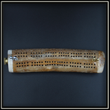 Whale Rib Bone Cribbage Board