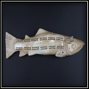 Salmon Cribbage Board