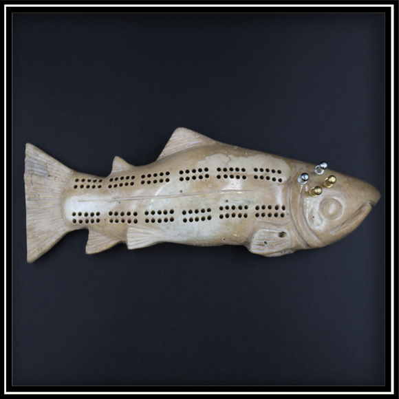 Salmon Cribbage Board