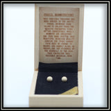 Mammoth Ivory Stud Earrings - 6 mm