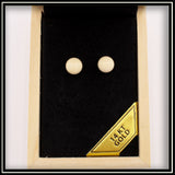Mammoth Ivory Stud Earrings - 8 mm