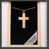 Mammoth Ivory Cross Necklace - 25mm