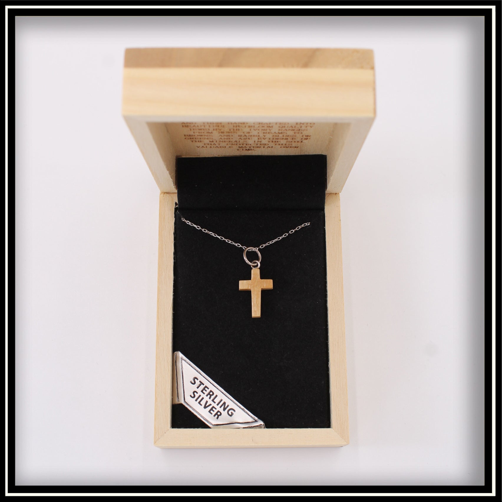 Ivory cross necklace store