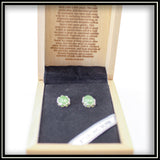 Jade Oval Stud Earrings