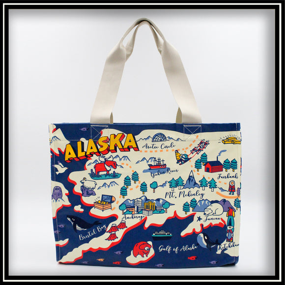 Alaska Map Bag