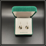 Jade & Mammoth Ivory Teardrop Earrings